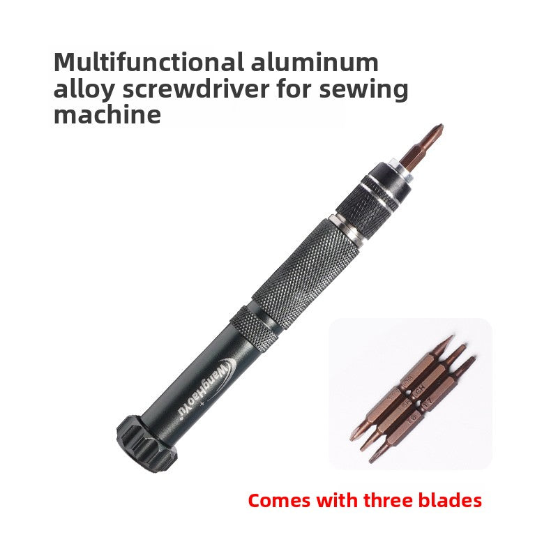 1544★  Electronic wire clamp special multi-functional aluminum alloy screwdriver finishing S2 machine repair tool sewing machine accessories