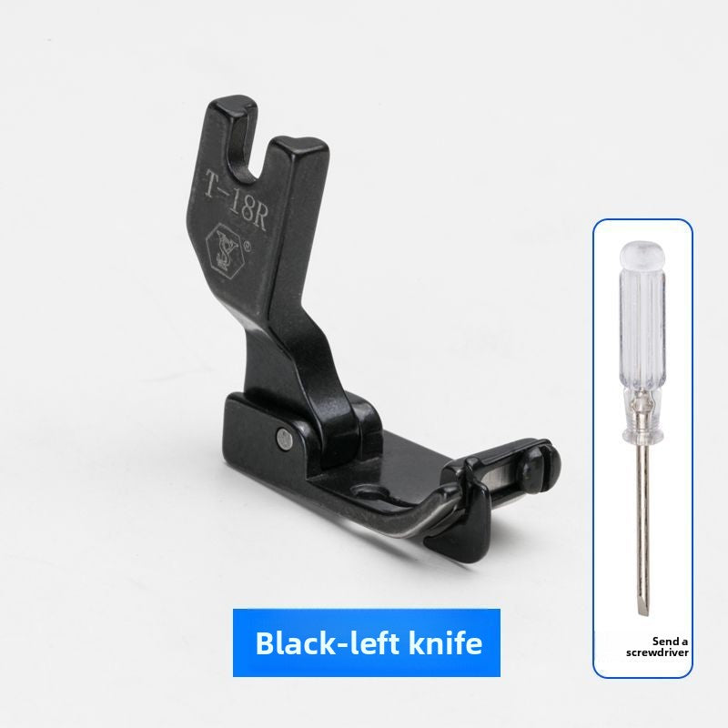 1569★  New computer flat car universal universal T-18 adjustable blocking edge presser foot left and right with knife head stop open wire presser foot