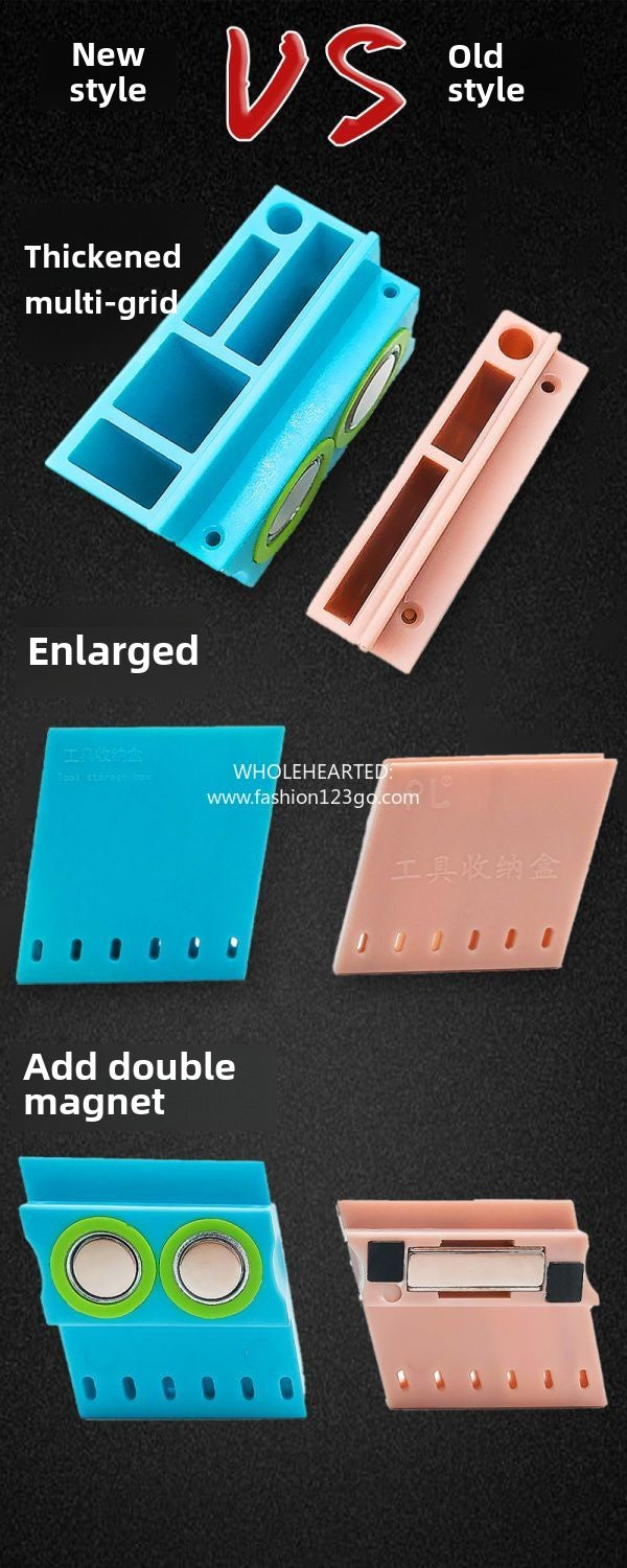 1083★ Sewing machine tool storage box magnet wall suction finishing scissors small screwdriver household industrial flat car accessories Daquan