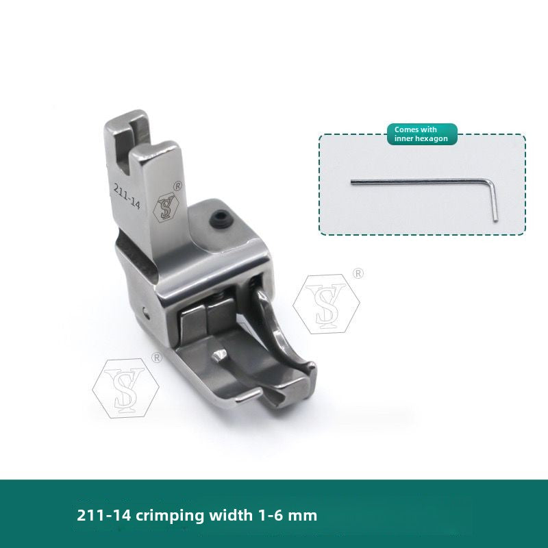1023★ boutique all-steel multi-purpose high and low presser foot flat car stop double open line with knife presser foot