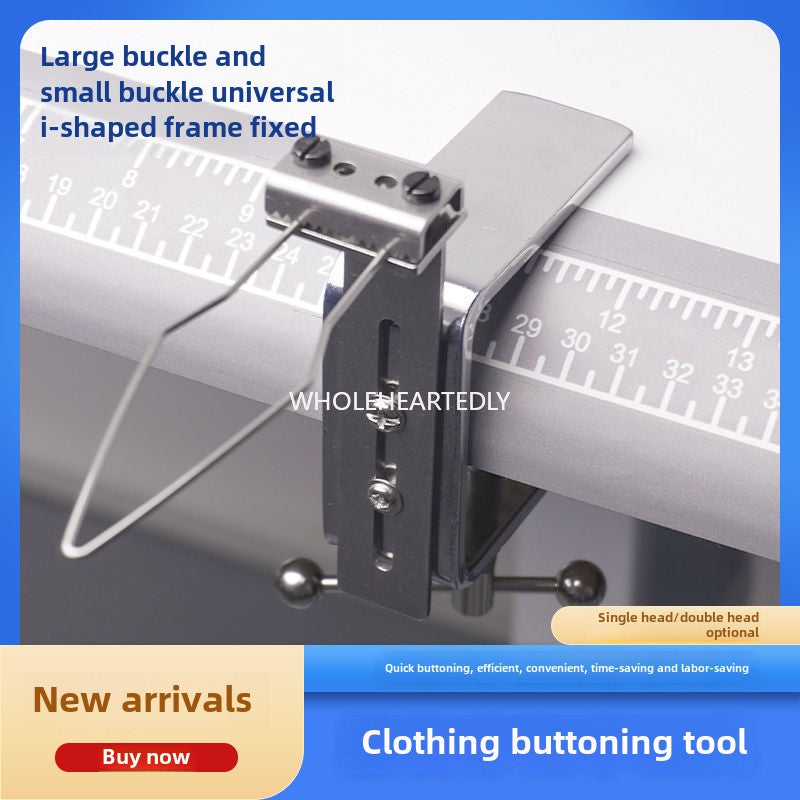 1001★ New high-efficiency button threading device, I-shaped clip to wear buttons, tool buttons, button artifacts, special for clothing factories