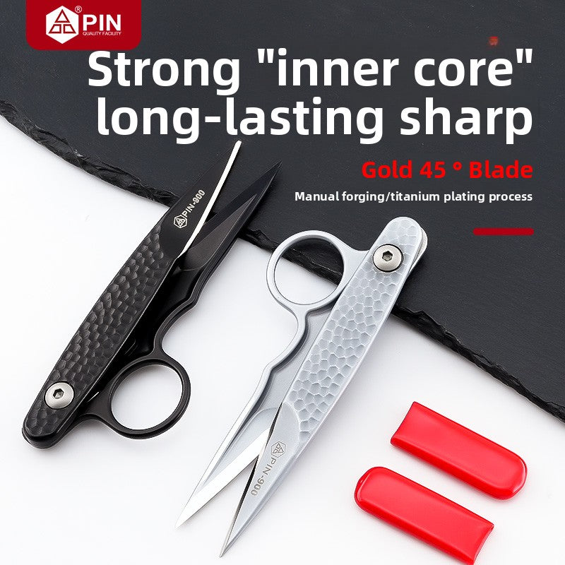 1661★ Household microcrystalline steel scissors stainless steel yarn scissors spring small scissors cross stitch scissors tailor thread scissors