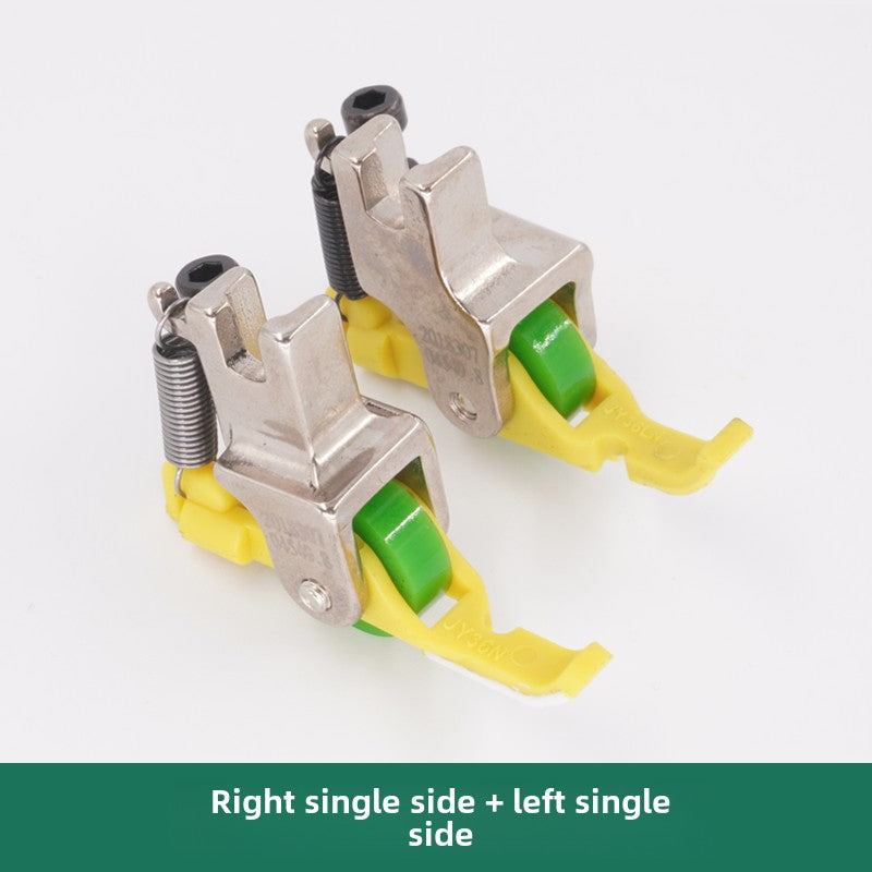 1004★ flat car new Teflon plastic roller unilateral presser foot JY36 unilateral upper zipper presser foot sewing machine accessories