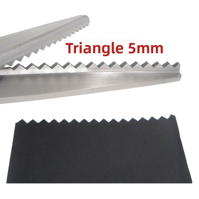 1682★  Cut triangular serrated half arc tailor cut pattern cut wave cut lace paper cut sewing scissors tooth cloth cut cloth