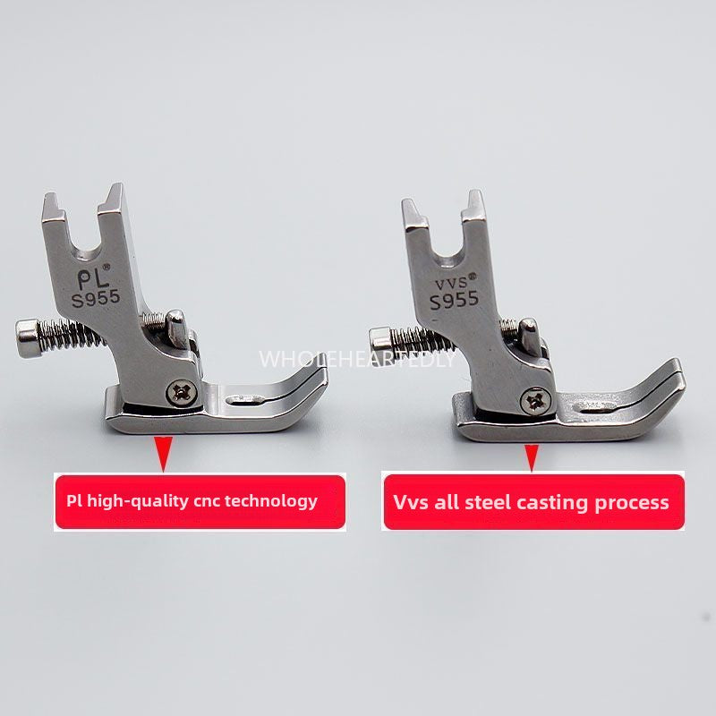 1024★ Flat car wrinkle and shrink press foot P955 flat sewing machine wrinkle press foot, lace ruffle edge simple discount iron press foot