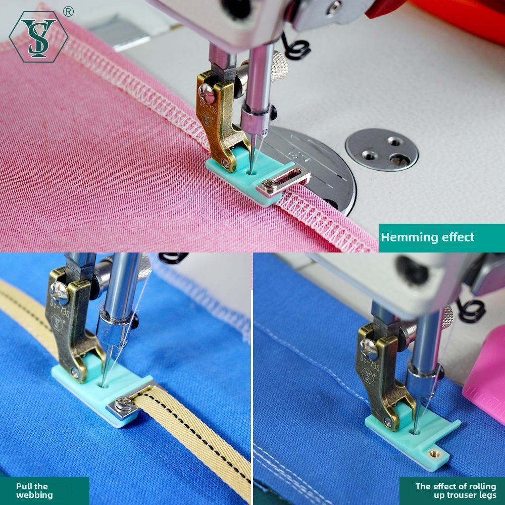 1606★  New SY-73S rib hemming hemming, hemming and brightening line, lace webbing guide strip, multi-purpose flat car presser foot