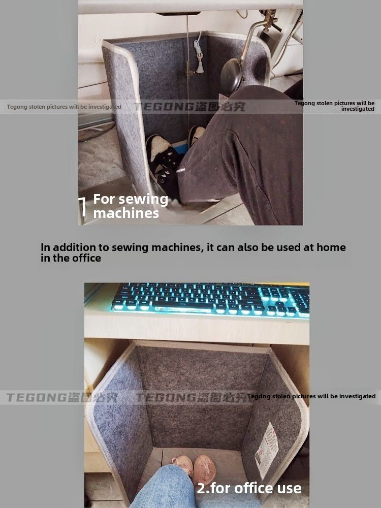 1085★ Sewing machine foot warmer carbon crystal heating safety and power saving foot warmer artifact installation-free sewing machine leg warmer heater (the buyer brings his own transformer socket, the default is 220V in China)