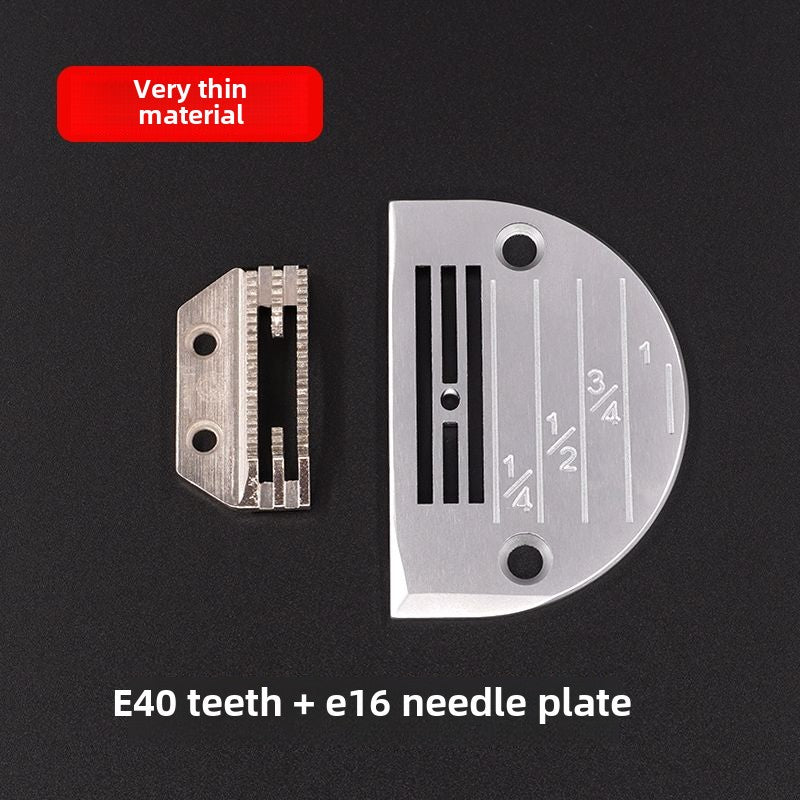 1112★ Computer flat car square German needle plate golden pigeon tooth set thin material needle plate thick material conventional tooth sewing machine accessories