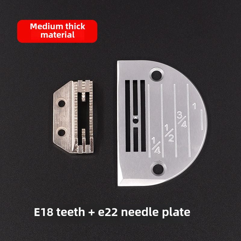 1112★ Computer flat car square German needle plate golden pigeon tooth set thin material needle plate thick material conventional tooth sewing machine accessories