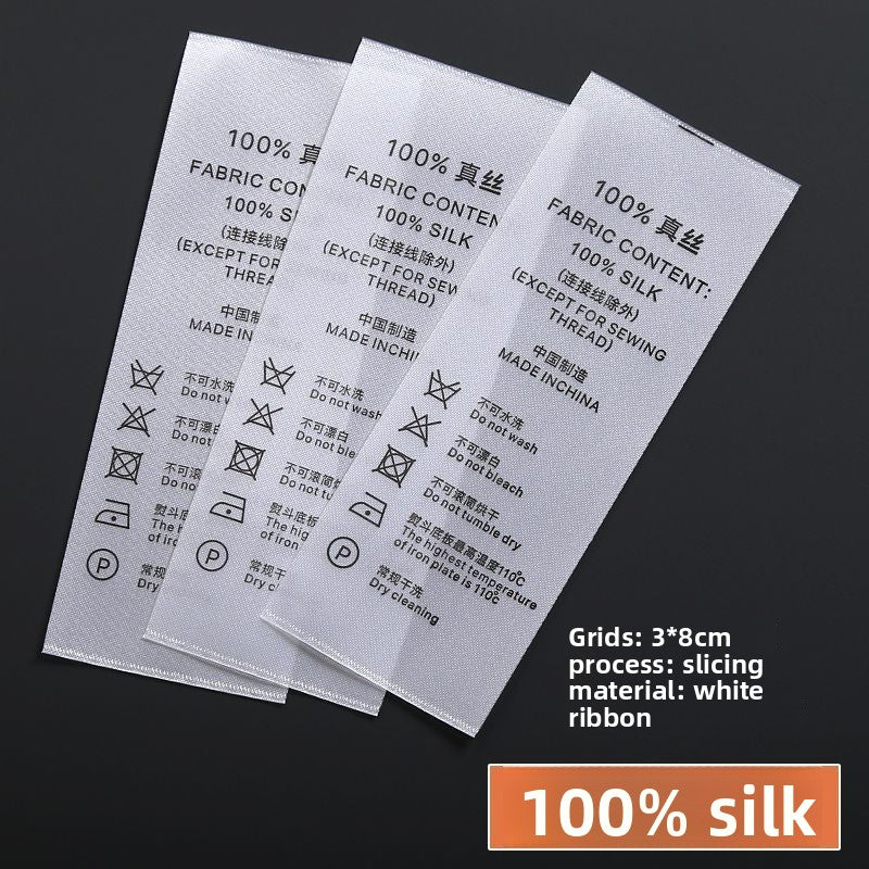 3224★ Washing label Spot washing water mark Customized clothing washing mark Ingredient mark Trademark printing Washing label Customized free shipping