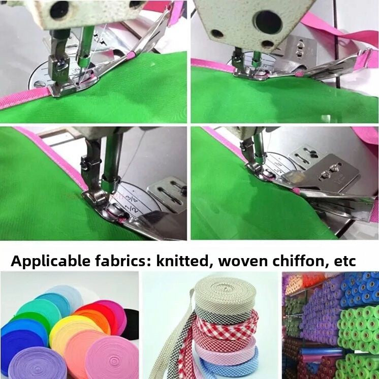 1071★ Sewing machine universal hemming device, household pull tube double-pack four-fold mouth, curved mouth, new curved mouth
