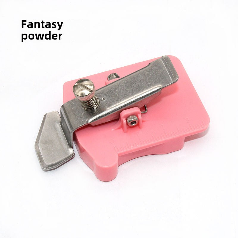 1015★ New sewing machine plastic magnet rib gauge silicone strong adsorption pressure line adjustable multi-functional small gauge