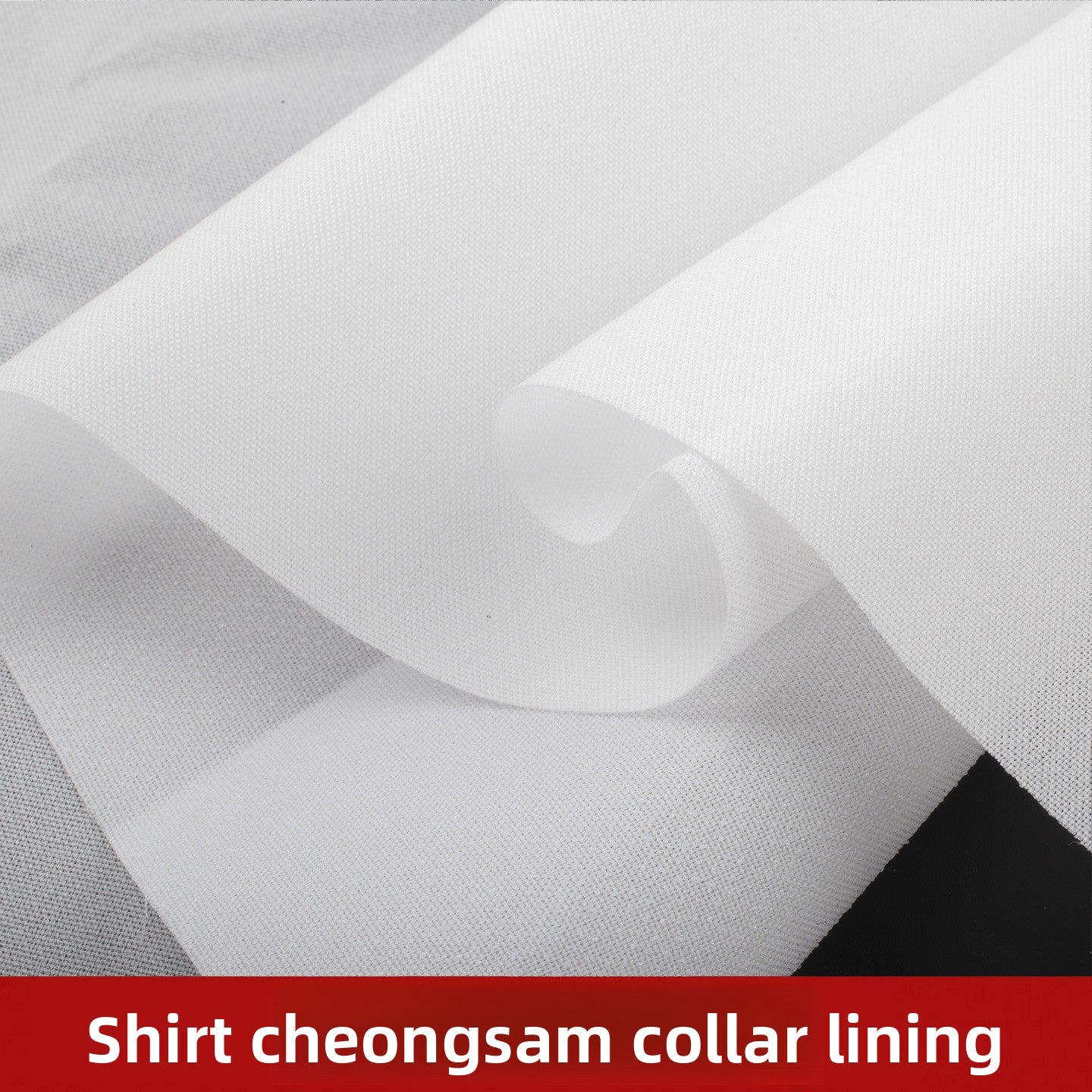 3916 Entretela adhesiva para cuello de camisa cheongsam, forro de resina, cuello alto ligeramente rígido, estilo de ropa china, forro de cuello, accesorios de ropa
