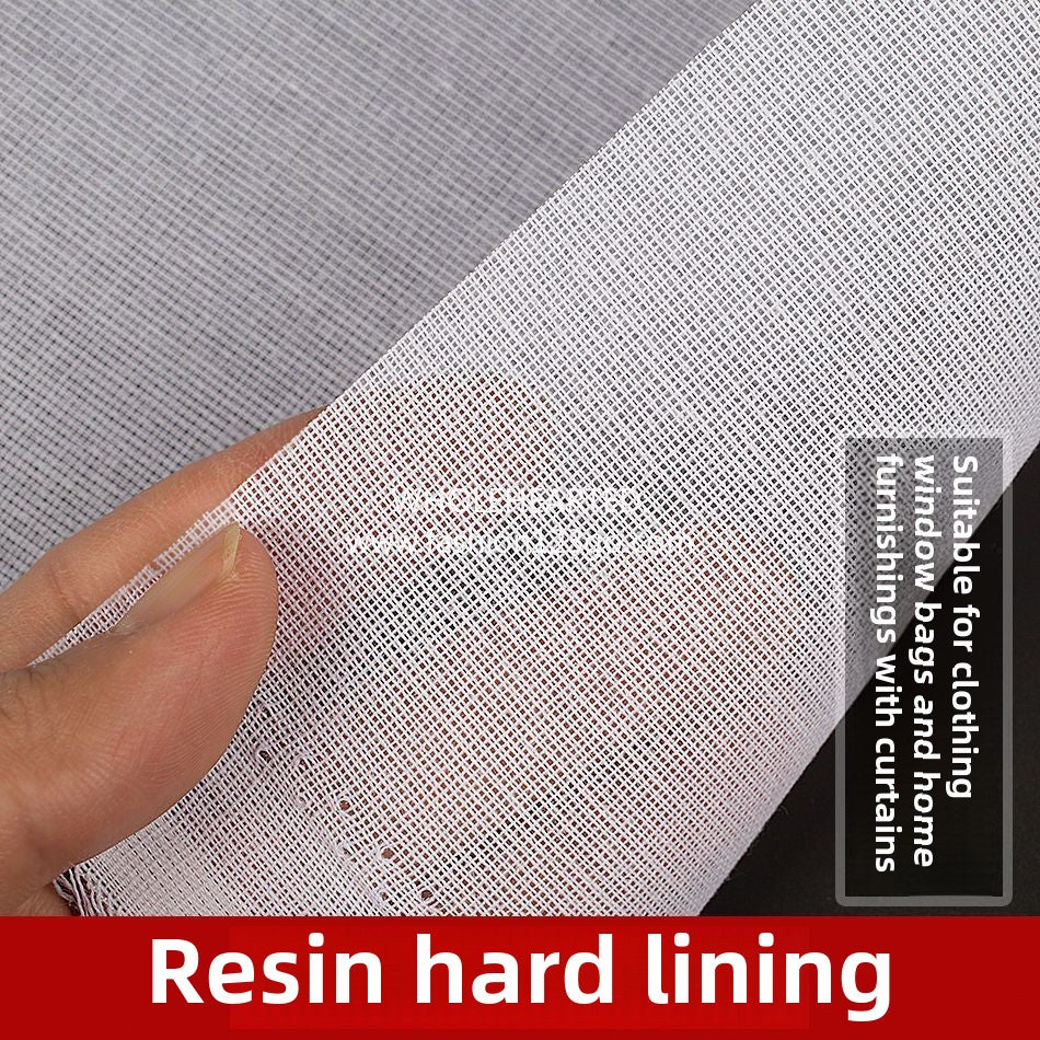 1097★ Resin lining, hard cloth lining, curtain mantle head DIY bag, hand-shaped white, spun adhesive, ironing lining, rubber lining, cap lining