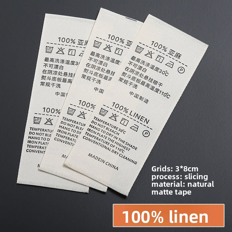 3224★ Washing label Spot washing water mark Customized clothing washing mark Ingredient mark Trademark printing Washing label Customized free shipping