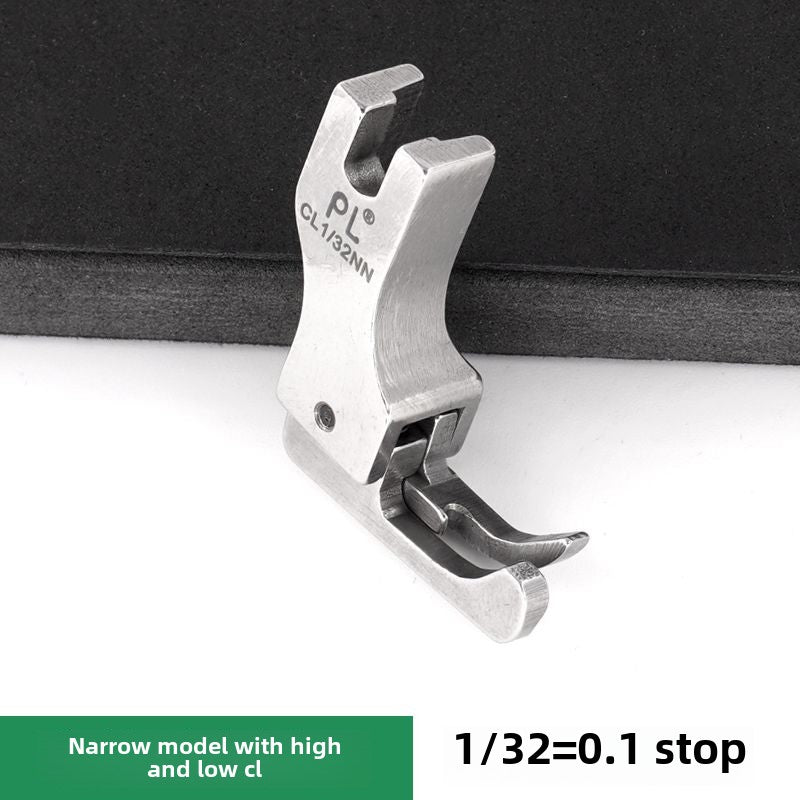 1212★ Prensatelas planas PL de alto y bajo estilo angosto, prensatelas de cabezal grande de alto y bajo, línea de prensado de cremallera superior, accesorios totalmente de acero, herramienta de costura