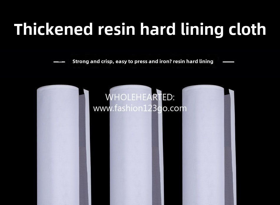 1097★ Resin lining, hard cloth lining, curtain mantle head DIY bag, hand-shaped white, spun adhesive, ironing lining, rubber lining, cap lining