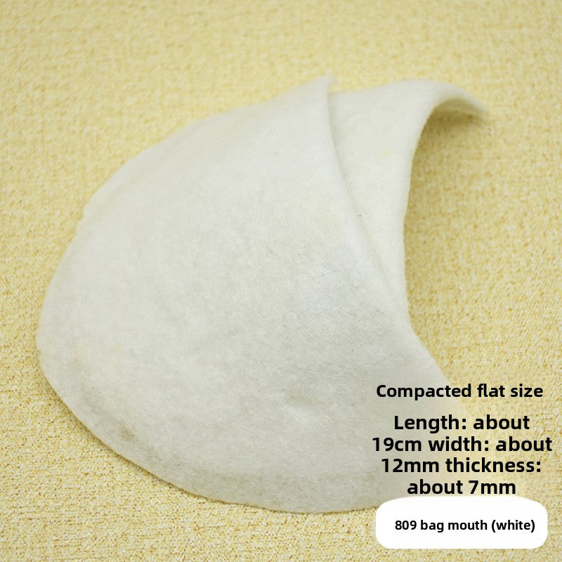 3927★ Ropa Hombreras Almohadillas de algodón ultrafinas Hombreras Artefacto Forro de hombro de algodón perforado con aguja Traje Hombreras finas Manga Jaula Algodón