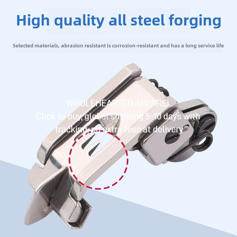 1588★  Ma Yinjian Jack interlock sewing machine three needles and five threads 5.6 presser foot, industrial sewing machine accessories cut car presser foot middle
