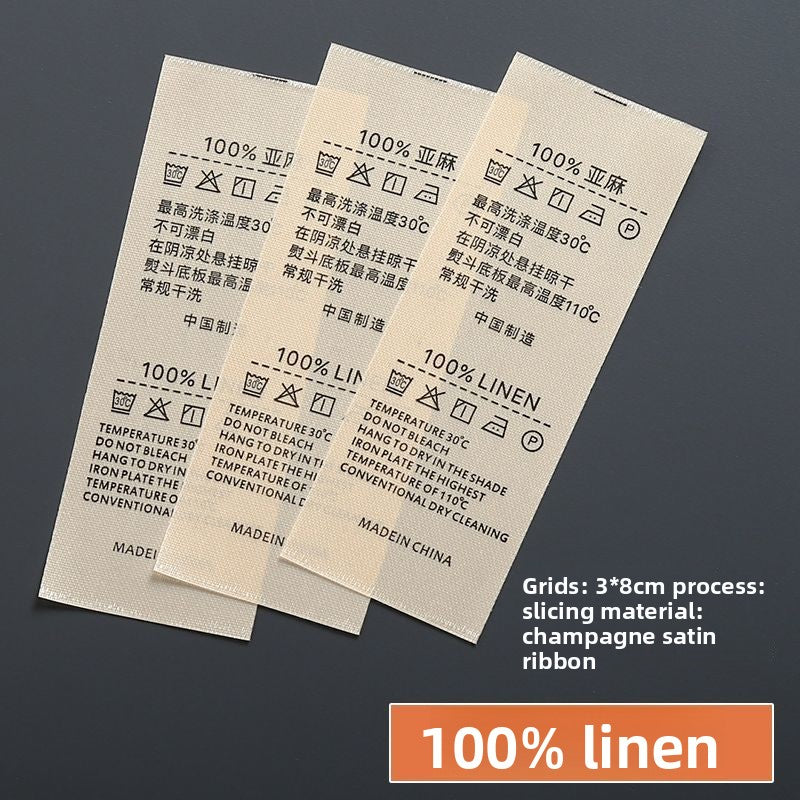 3224★ Washing label Spot washing water mark Customized clothing washing mark Ingredient mark Trademark printing Washing label Customized free shipping