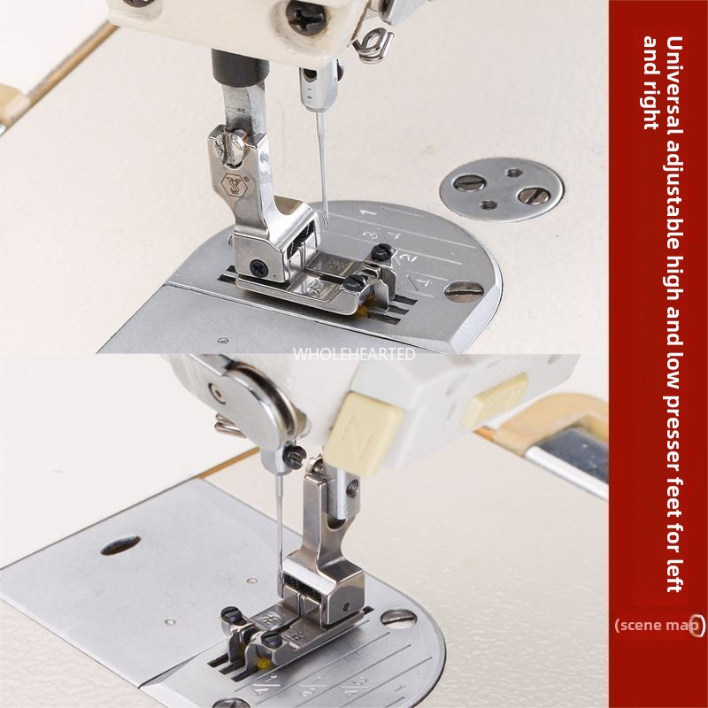 1060★ Computer flat car universal new adjustable left and right high and low stops, presser foot rib positioning, multi-purpose pressing thread sewing