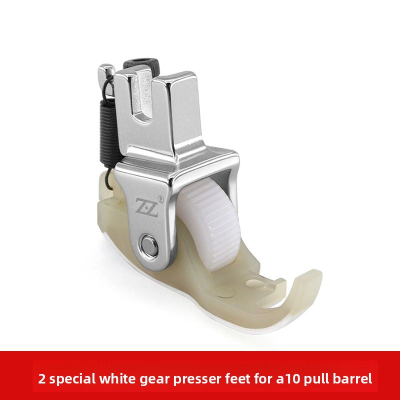 1617★  New flat car A10 pull cylinder special presser foot roller plastic presser foot hemming device wheel Teflon baseplate