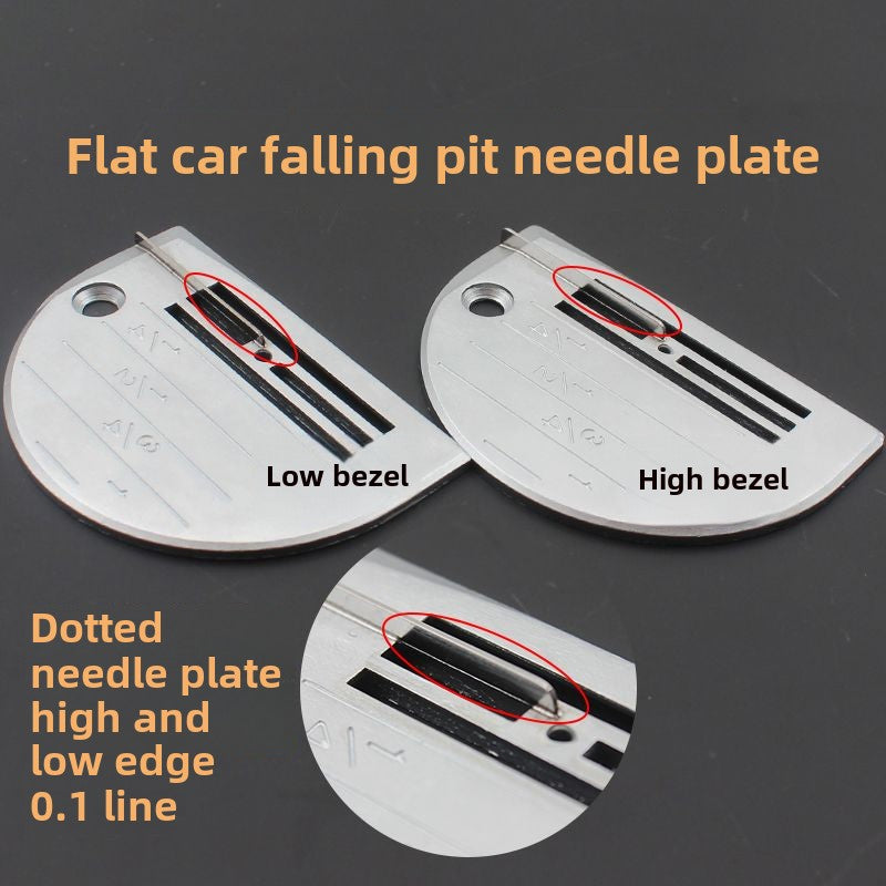 1160★ Computer flat car falling pit special dark thread needle board falling pit dark thread special teeth upper collar waist dark thread needle board teeth★