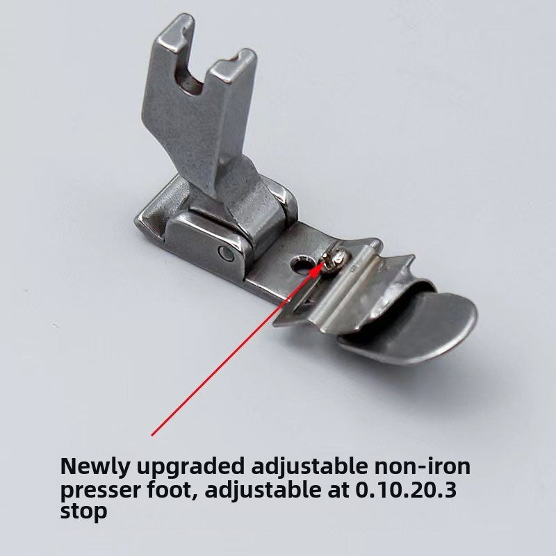 1114★ Sewing machine accessories, new adjustable flat car, non-ironing, lower folding edge pull cylinder, door placket sticker, turtle back arc splicing seam roll