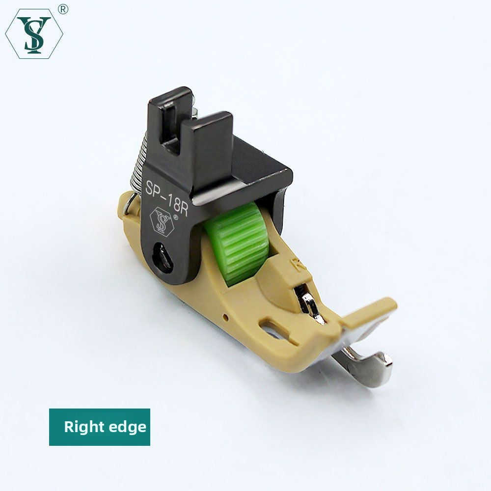 1599★ New SP-18 Teflon roller rib computer flat car left and right rib pressing line plastic presser foot with knife