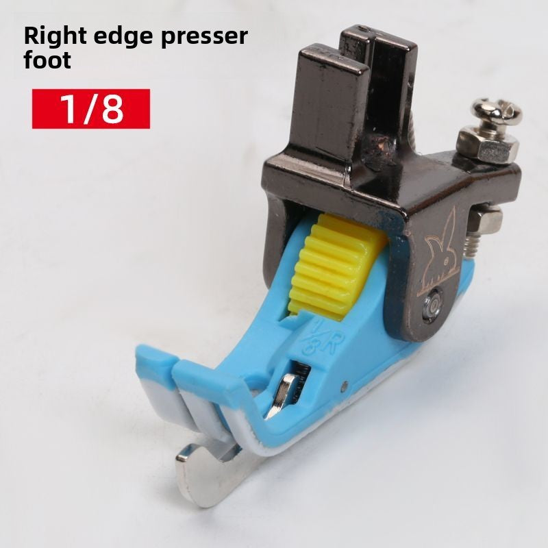 1692★  New flat car plastic Teflon baseplate left and right rib roller presser foot SP-18 with knife presser foot sewing accessories