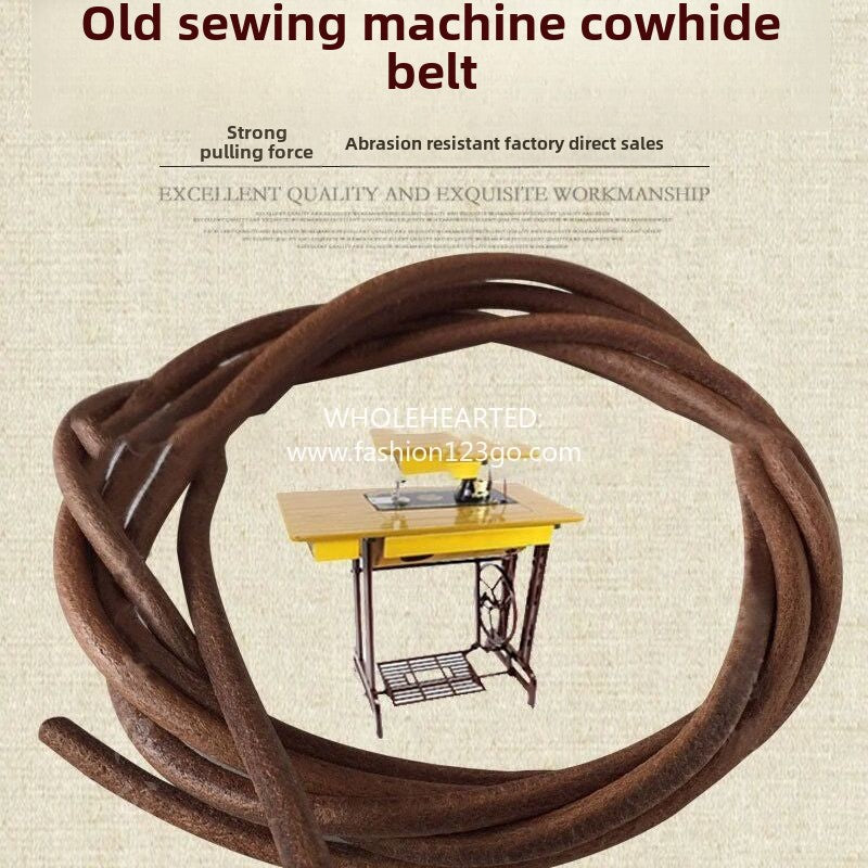 1089★ Sewing machine belt Vintage sewing machine belt Butterfly fly pedal Home sewing machine belt Cowhide belt