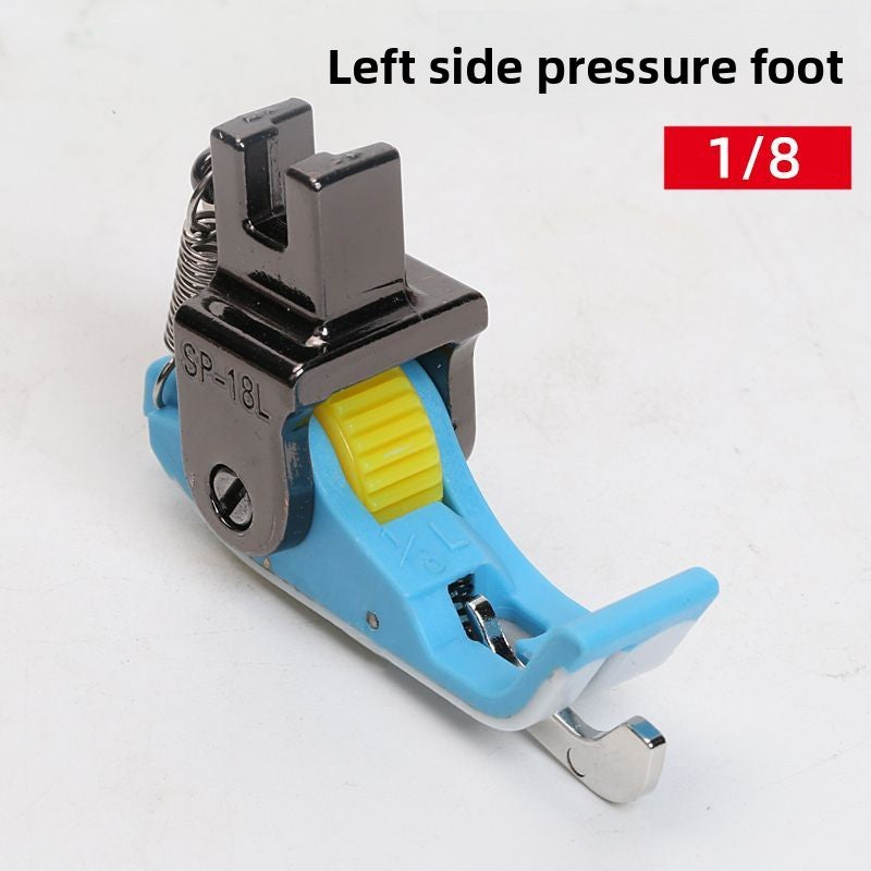 1692★  New flat car plastic Teflon baseplate left and right rib roller presser foot SP-18 with knife presser foot sewing accessories