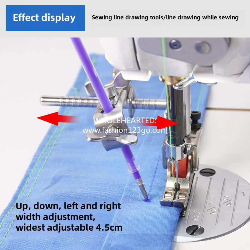 1076★ Adjustable sewing line drawing tool sewing machine computer flat car side sewing line drawing tool sewing machine accessories
