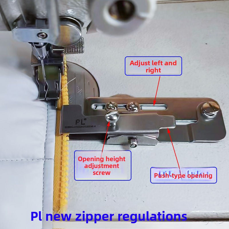 1695★  New zipper regulation, upper zipper, zipper line regulation, flat car sewing placket line clip zipper locator