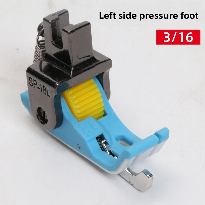 1692★  New flat car plastic Teflon baseplate left and right rib roller presser foot SP-18 with knife presser foot sewing accessories