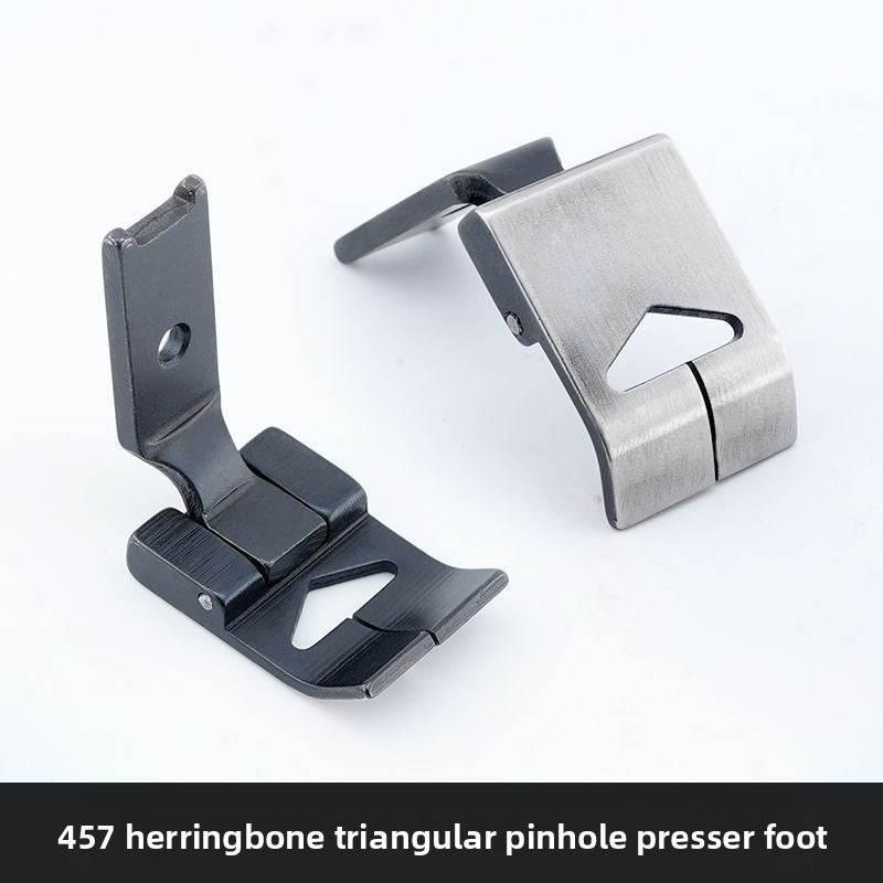 1624★  New 457 herringbone car triangular pinhole presser foot triangular needle split iron presser foot adjustable presser foot sewing machine accessories