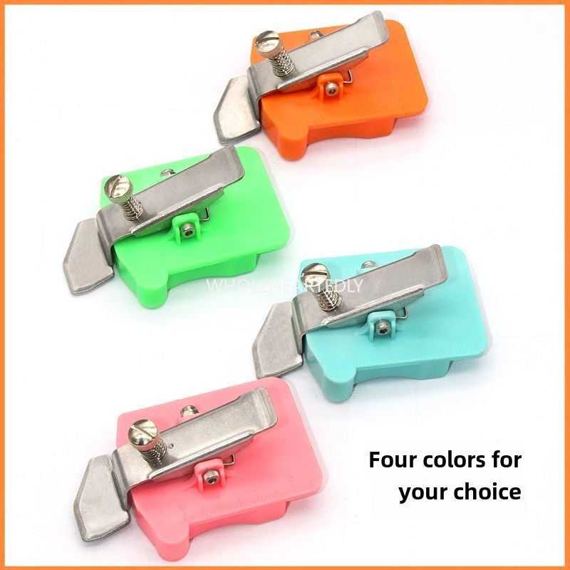 1015★ New sewing machine plastic magnet rib gauge silicone strong adsorption pressure line adjustable multi-functional small gauge