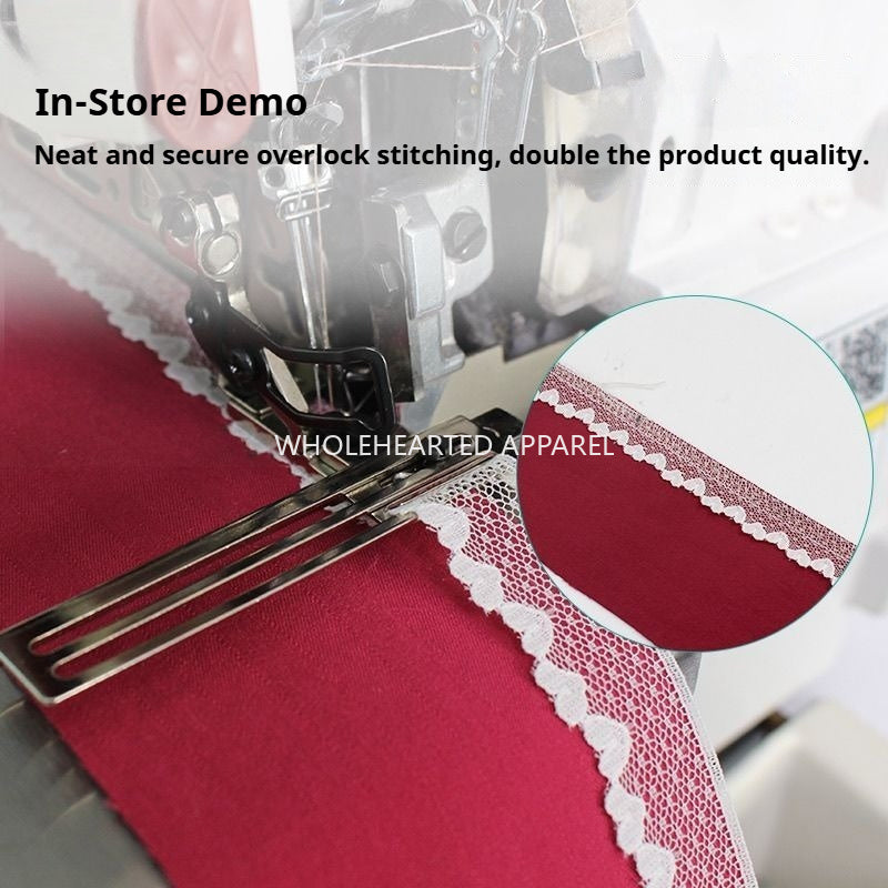 1832★ Wide Tape-Attaching Presser Foot for 4-Thread Overlock Machines, Lace, Webbing, and Elastic★