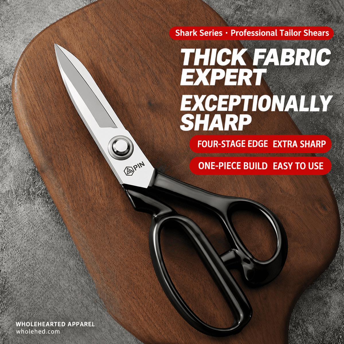 1701★ Large Tailor Scissors for Thick Fabric, Sewing, Garment Cutting, Home & Industrial Use.