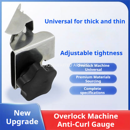 1788★ New Overlock Machine Anti-Rolling Guide, Adjustable for Different Fabric Thickness★