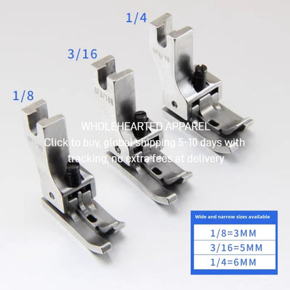 1430★  New flat car three high and low crimping presser foot import left and right high and low crimping special GF1/4B presser foot sewing accessories