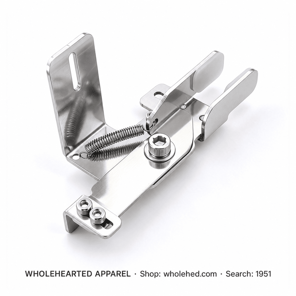 1951★ Adjustable-Height Stainless Steel Cord Lock Threading Tool for Clothing Drawstrings