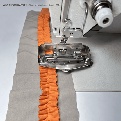 1130★ Industrial Sewing Machine Gathering Presser Foot for Ruffled Top and Flat Bottom Fabric