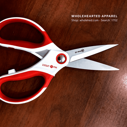 1702★ Heavy-Duty Garment Scissors for Factory, Home and Kitchen Use, Open-Blade Style.