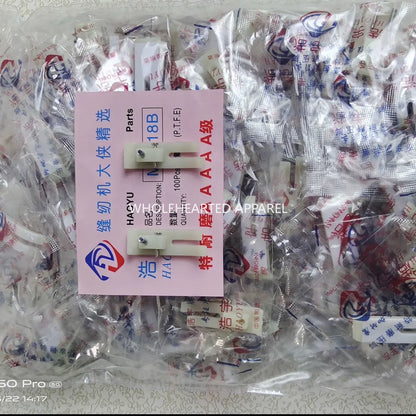 1715★  Sewing machine flat car plastic presser foot MT-18 white special wear-resistant 5A plastic presser foot leather Teflon★