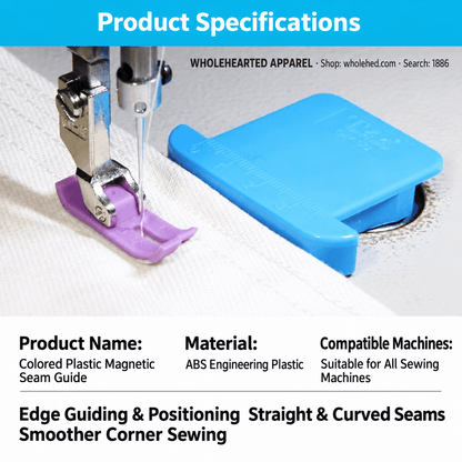 1886★ Strong Magnetic Sewing Machine Edge Guide with Measurement Scale for Flatbed Machines