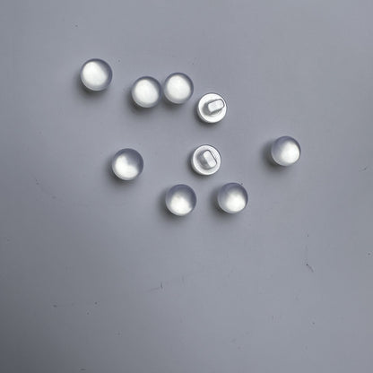 3023  Button Shirt Round Transparent Spherical Hand Sewn Resin Pearl Button Button Chiffon Dress Top Sweater