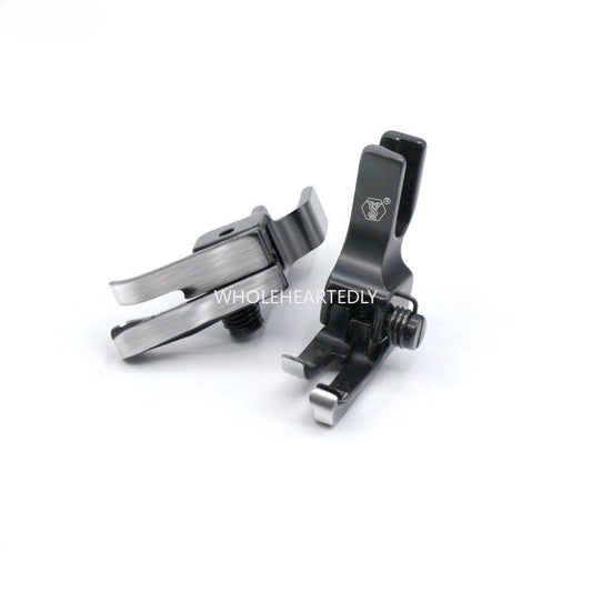 1017★  [Shuyu sewing] New (black titanium steel) spring high and low pressure foot, imported wear-resistant, smooth and not easy to oxidize