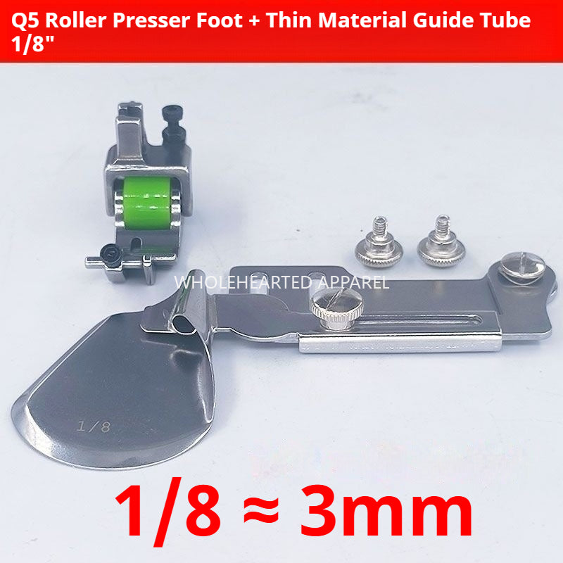 1787★ New Adjustable Q5 Roller Hem Presser Foot for Computerized Sewing Machine, Smooth Stitching★