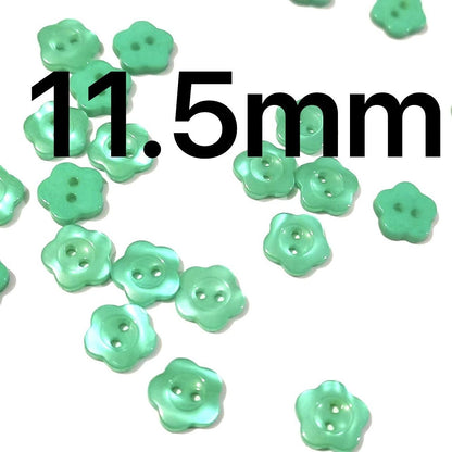 3018  Resin Button Plum Blossom Square Heart Round Color Button Flower Decoration Handmade DIY Cartoon Children